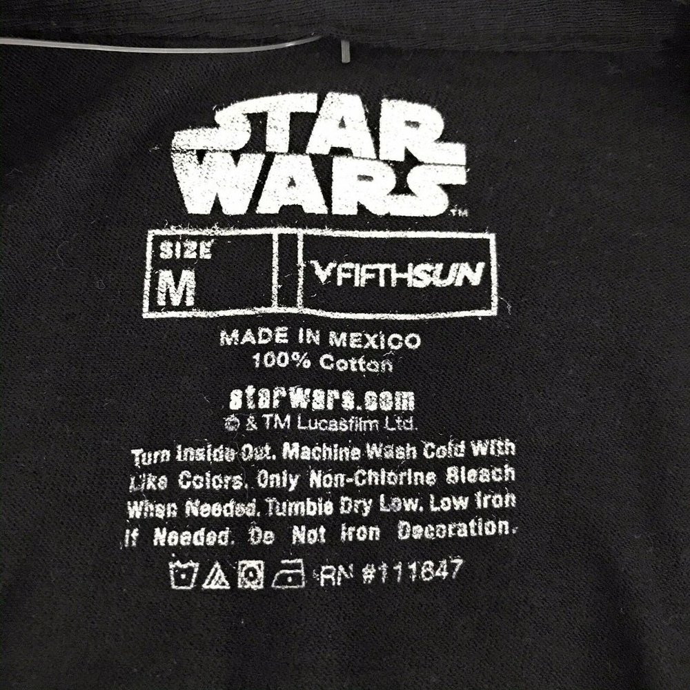 (SOLD) Star Wars Fifth Sun Black A New Hope Shirt - Picture 6 of 6